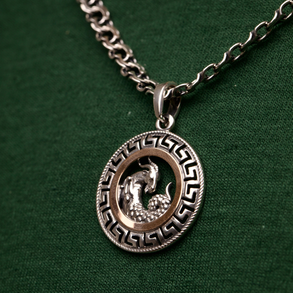 Серебряный подвес &amp;quot;Козерог&amp;quot; - 1