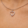 Серебряное колье &amp;quot;Сердце&amp;quot; - 3