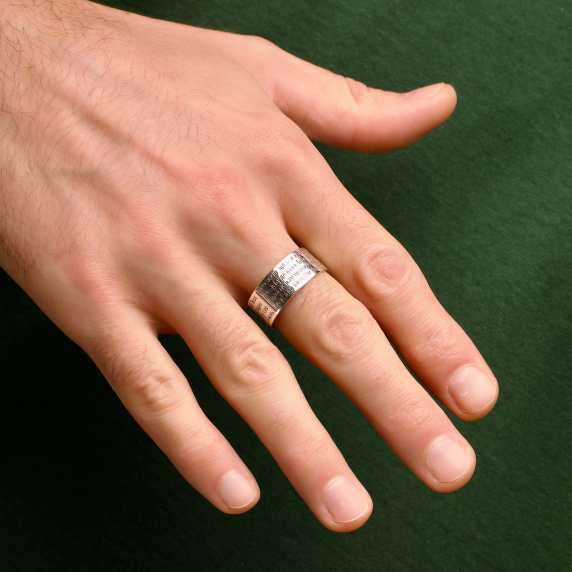 Серебряное перстень &amp;quot;Молитва&amp;quot; - 1