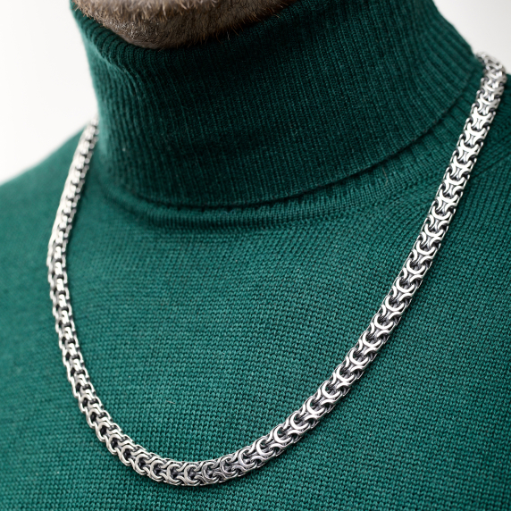 Серебряная цепочка "Рамзес" - 5 Серебряная цепочка "Рамзес" - 5