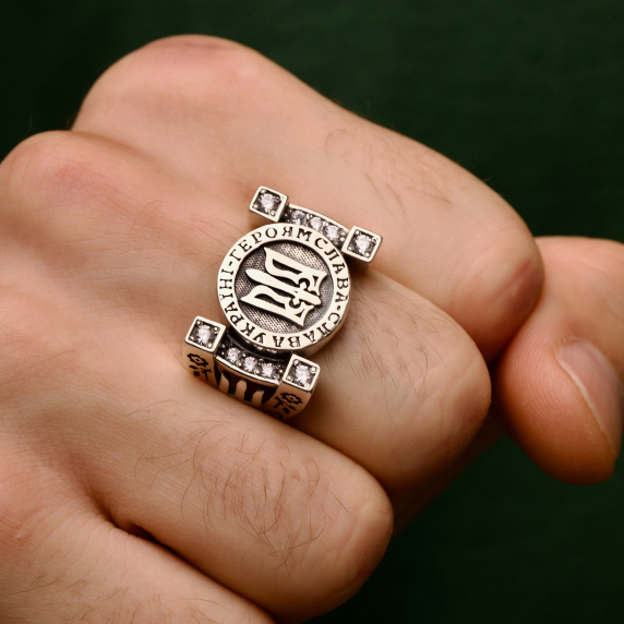 Серебряный перстень &amp;quot;Тризуб&amp;quot; - 2