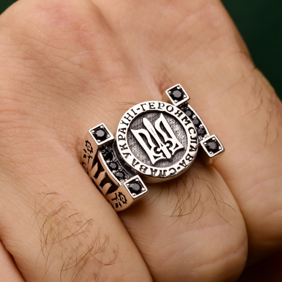 Серебряный перстень &amp;quot;Тризуб&amp;quot; - 2