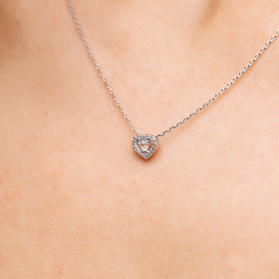 Срібне кольє &amp;quot;Серце&amp;quot; - 4
