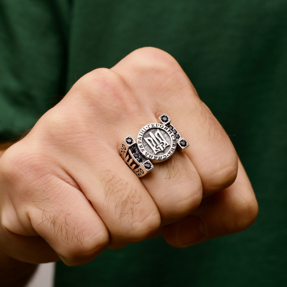 Серебряный перстень &amp;quot;Тризуб&amp;quot; - 5