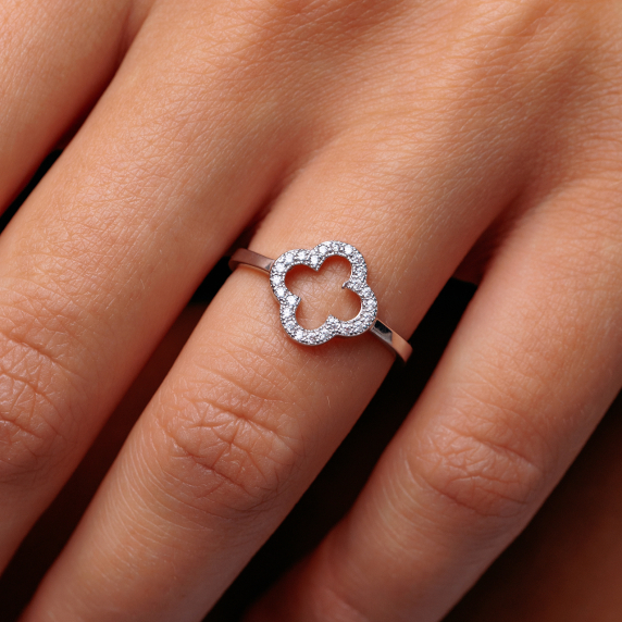 Серебряное кольцо "Cloveria" - 2 Серебряное кольцо "Cloveria" - 2
