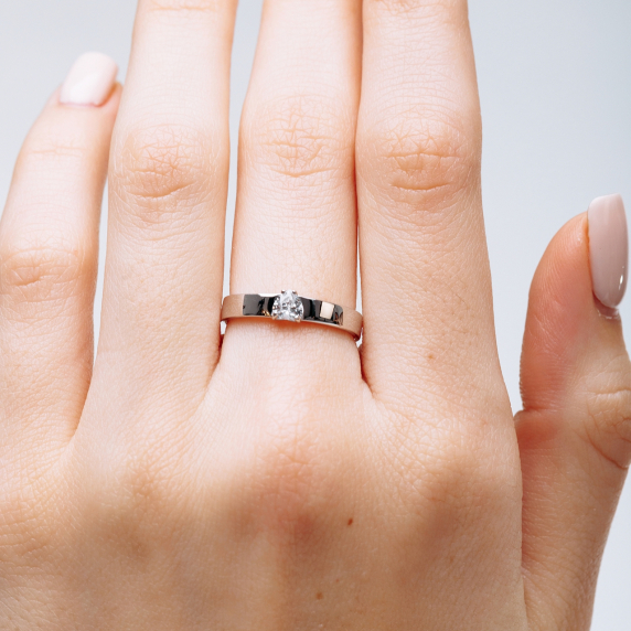 Срібна каблучка "Серце" - 2 Срібна каблучка "Серце" - 2