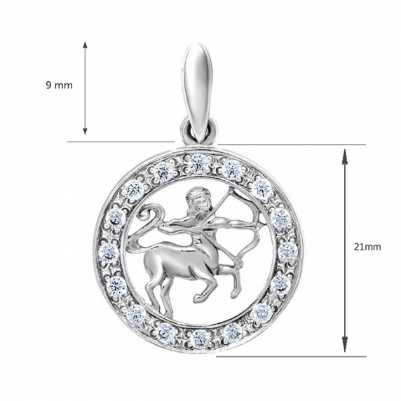 Срібна підвіска &amp;quot;Стрелець&amp;quot; - 2