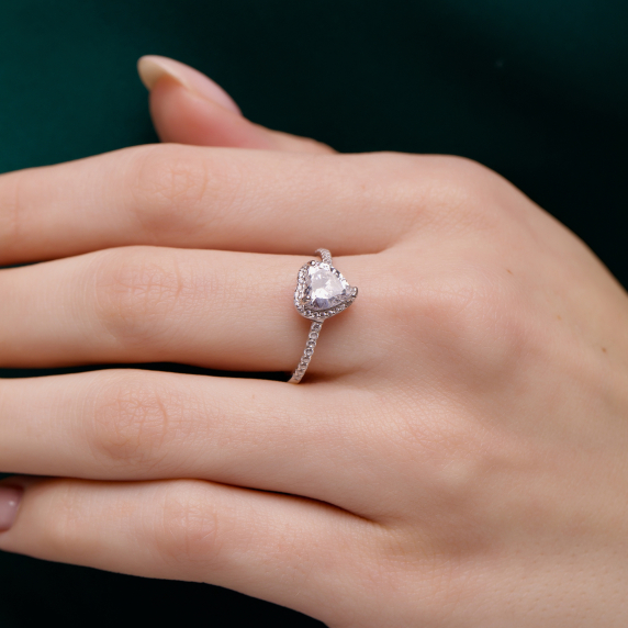 Срібна каблучка "Серце" - 2 Срібна каблучка "Серце" - 2