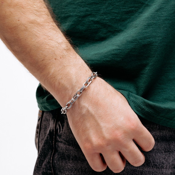 Серебряный браслет "Вектор" - 5 Серебряный браслет "Вектор" - 5