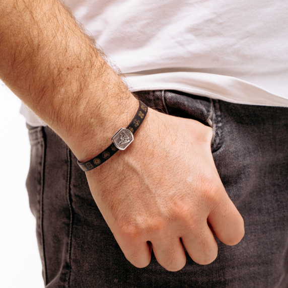 Серебряный браслет "Валькнут" - 1 Серебряный браслет "Валькнут" - 1