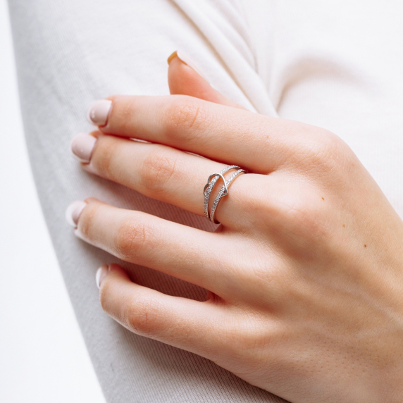 Серебряное кольцо "Сердце" - 3 Серебряное кольцо "Сердце" - 3