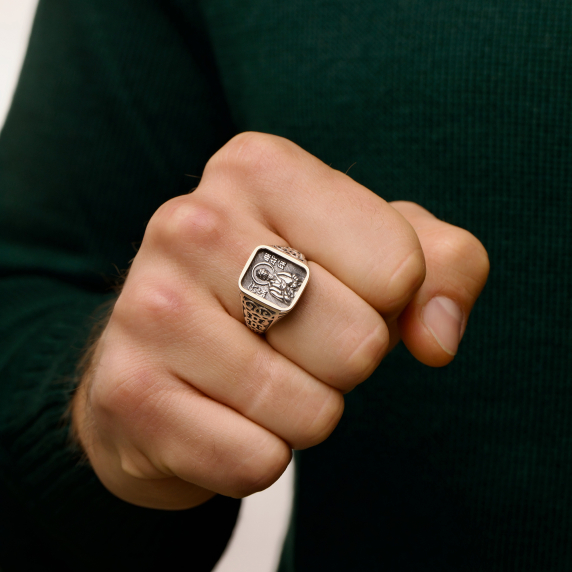 Серебряная печатка "Св. Андрей" - 5 Серебряная печатка "Св. Андрей" - 5