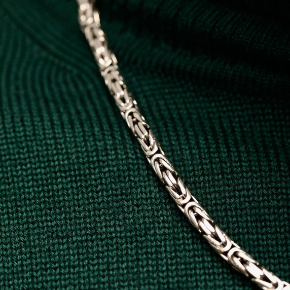 Серебряная цепочка &amp;quot;Лисий хвост&amp;quot; 55р - 2