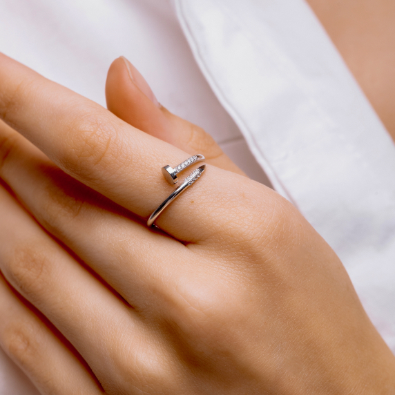 Серебряное кольцо &amp;quot;Гвоздь&amp;quot; - 3