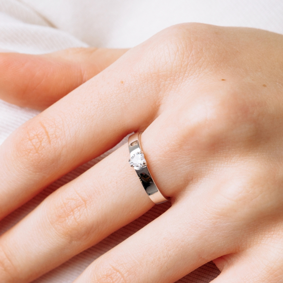 Серебряное кольцо &amp;quot;Сердце&amp;quot; - 2