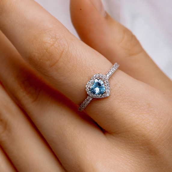 Серебряное кольцо "Сердце" - 3 Серебряное кольцо "Сердце" - 3