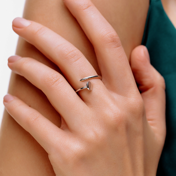 Срібна каблучка "Цвях" - 1 Срібна каблучка "Цвях" - 1