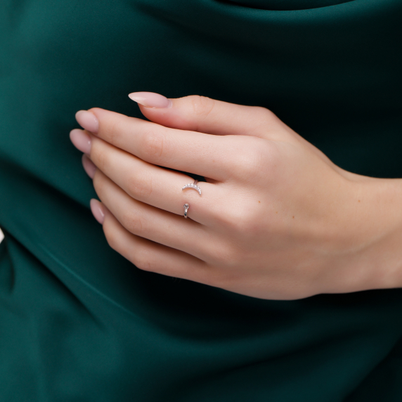 Серебряное кольцо &amp;quot;Месяц&amp;quot; - 1