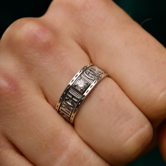 Серебряный перстень "Спаси и сохрани" - 3 Серебряный перстень "Спаси и сохрани" - 3