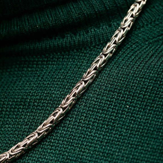 Серебряная цепочка &amp;quot;Лисий хвост&amp;quot; 55р - 1