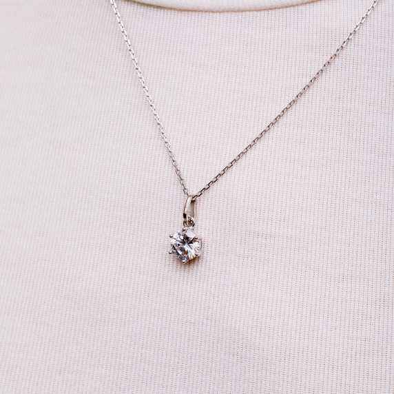 Серебряное колье &amp;quot;Капля&amp;quot; - 1