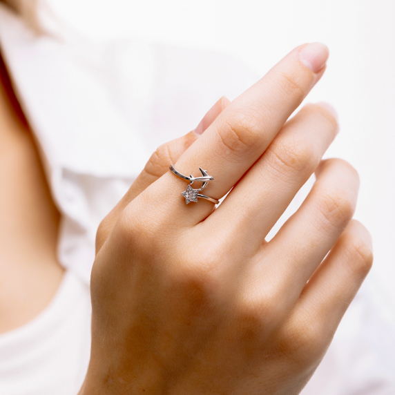 Серебряное кольцо "Самолет" - 1 Серебряное кольцо "Самолет" - 1