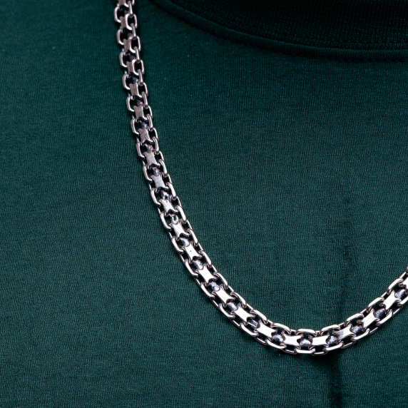 Срібний ланцюг "Подвійний якір" - 4 Срібний ланцюг "Подвійний якір" - 4