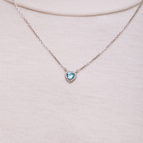 Срібне кольє &amp;quot;Серце&amp;quot; - 1