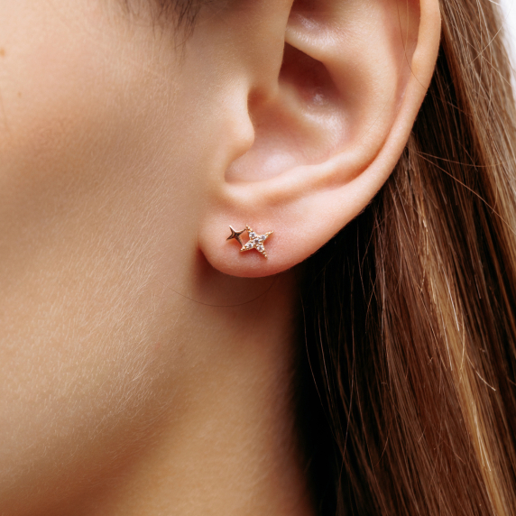 Золоті пусети &amp;quot;Зірки&amp;quot; - 1