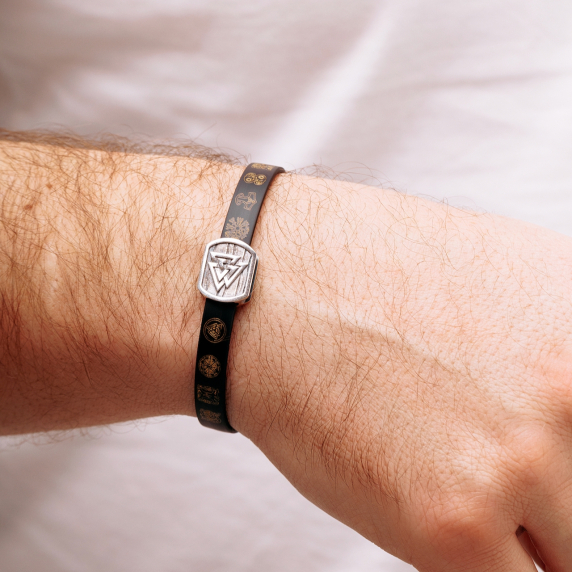 Серебряный браслет "Валькнут" - 3 Серебряный браслет "Валькнут" - 3