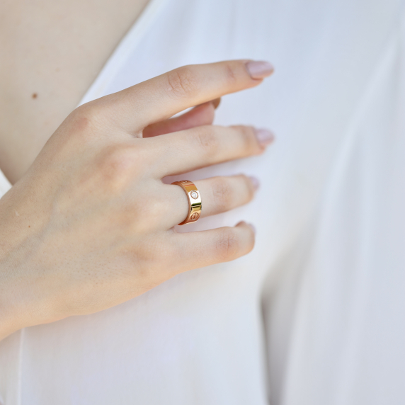 Золота каблучка &amp;quot;Кохання&amp;quot; - 6