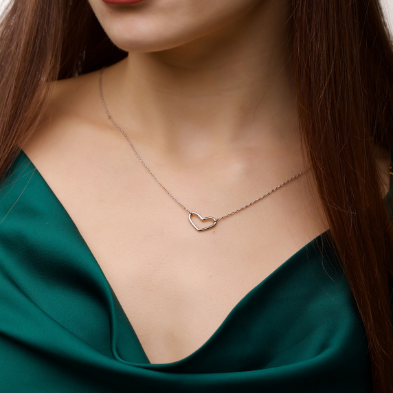 Срібне кольє &amp;quot;Серце&amp;quot; - 1