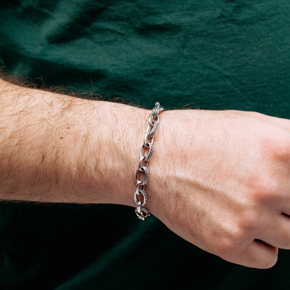 Серебряный браслет "Вектор" - 4 Серебряный браслет "Вектор" - 4