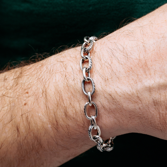 Серебряный браслет "Вектор" - 2 Серебряный браслет "Вектор" - 2