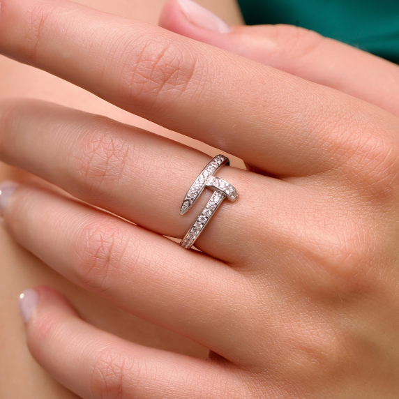 Серебярное кольцо &amp;quot;Гвоздь&amp;quot; - 2