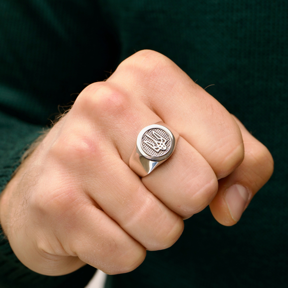 Серебряное кольцо &amp;quot;Герб&amp;quot; - 8