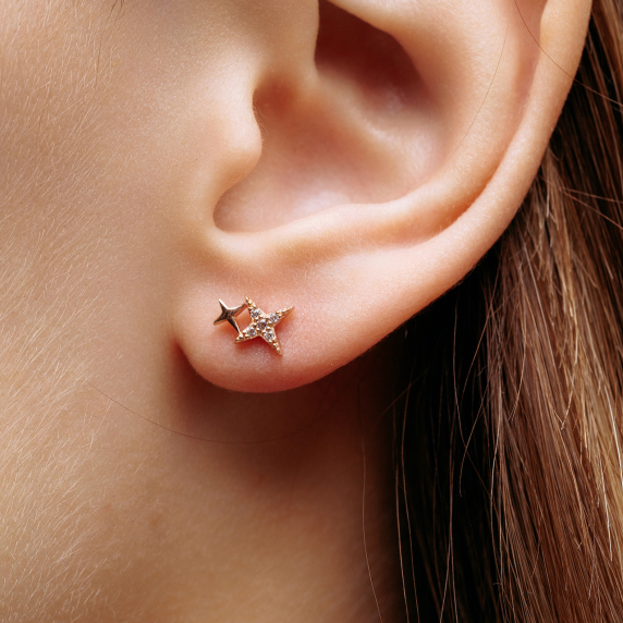 Золоті пусети &amp;quot;Зірки&amp;quot; - 2