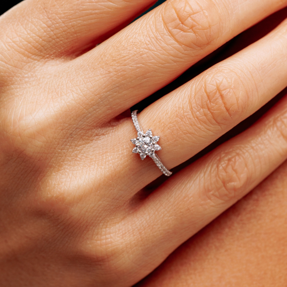 Срібна каблучка &amp;quot;Квітка&amp;quot; - 1