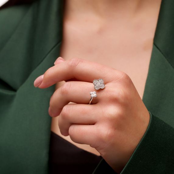 Серебряное кольцо "Cloveria" - 2 Серебряное кольцо "Cloveria" - 2