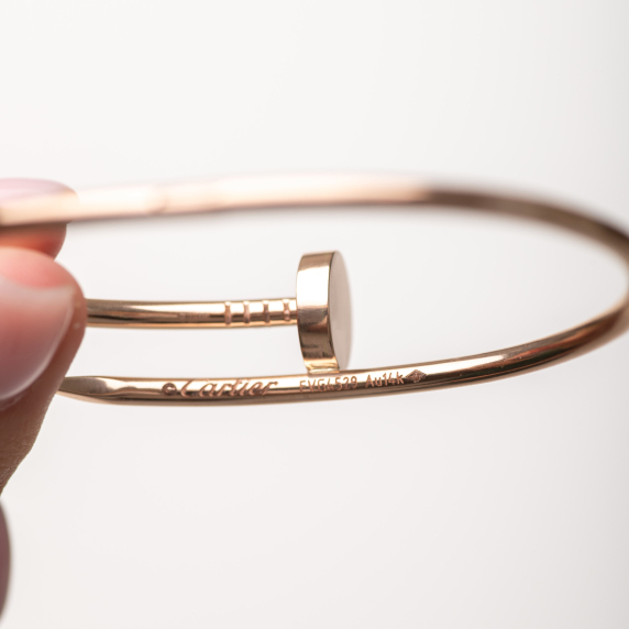 Золотой браслет "Гвоздь" - 9 Золотой браслет "Гвоздь" - 9