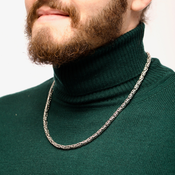 Срібний ланцюг &amp;quot;Лисий хвіст&amp;quot; 60р - 4