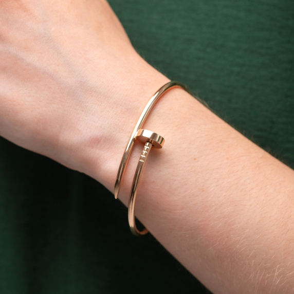 Золотой браслет "Гвоздь" - 8 Золотой браслет "Гвоздь" - 8