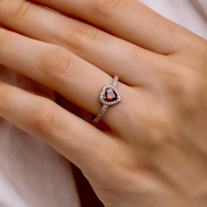 Серебряное кольцо &quot;Сердце&quot;