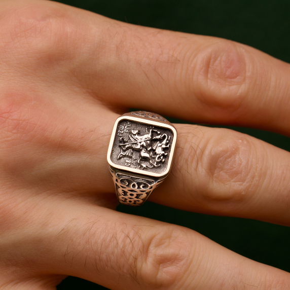 Серебряное кольцо &amp;quot;Св. Георгий&amp;quot; - 2