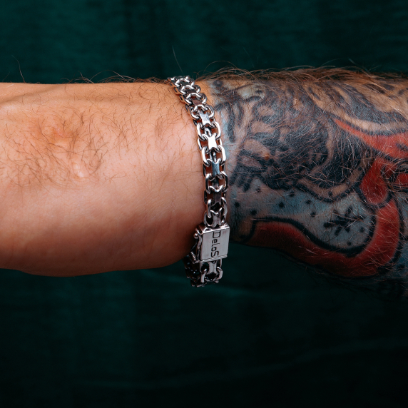 Серебряный браслет "Двойной якорь" - 6 Серебряный браслет "Двойной якорь" - 6