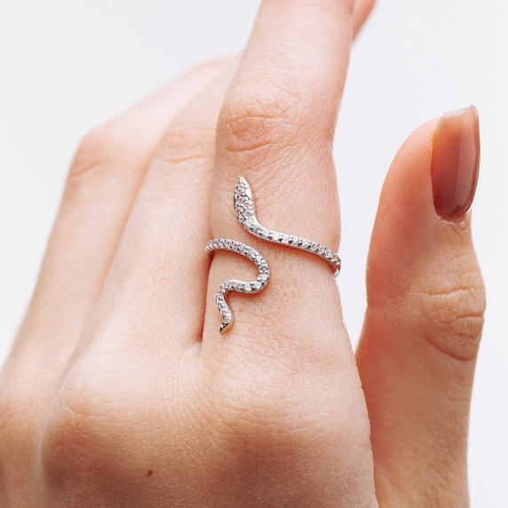 Серебряное кольцо &amp;quot;Змея&amp;quot; - 2