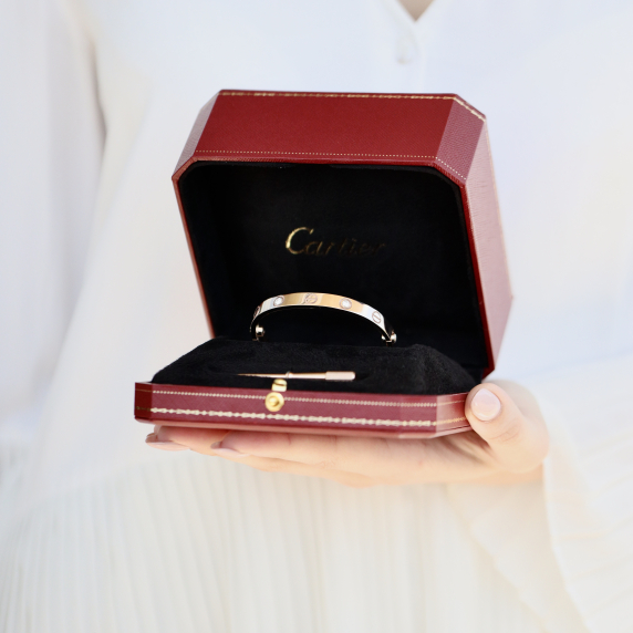 Золотой браслет &amp;quot;Любовь&amp;quot; - 8