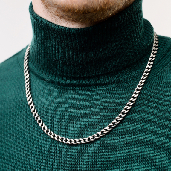 Серебряная цепочка "Панцырь" 70р - 6 Серебряная цепочка "Панцырь" 70р - 6