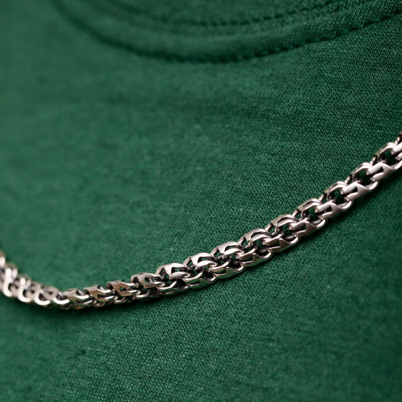 Серебряная цепочка "Бисмарк круглый" - 1 Серебряная цепочка "Бисмарк круглый" - 1