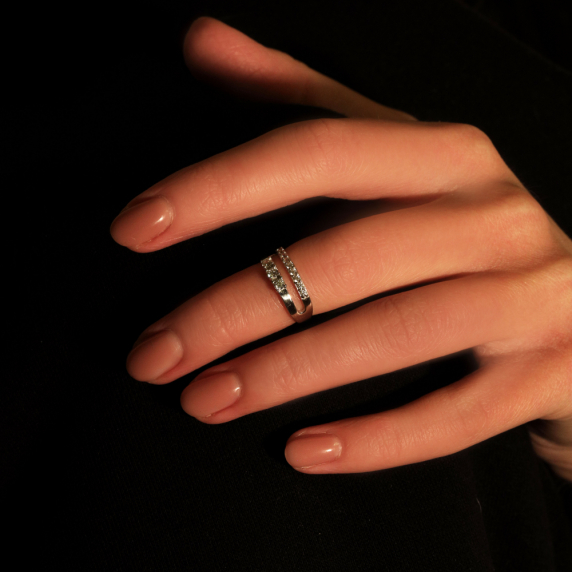 Срібна каблучка 18,5р - 1